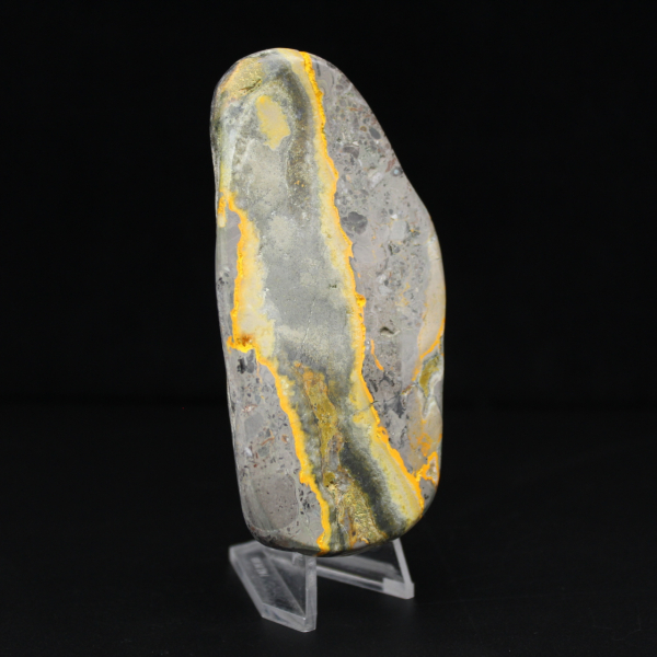 Pierre Lisse Jaspe Bumblebee Ornement Naturel