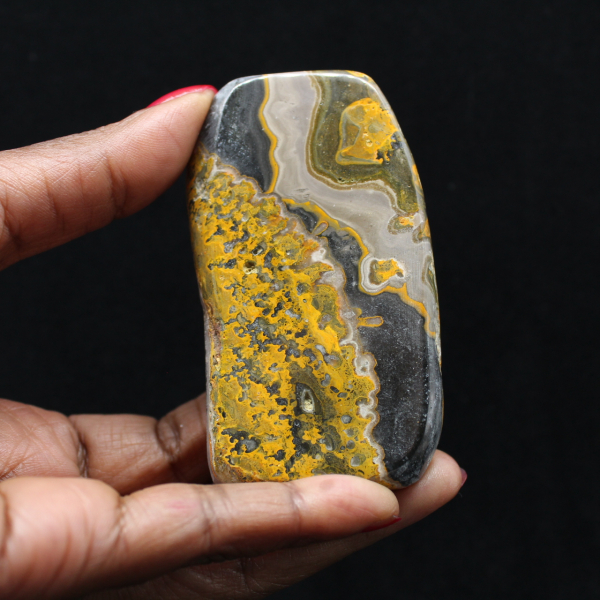 Jaspe Bumblebee Poli Roche d'Authenticité