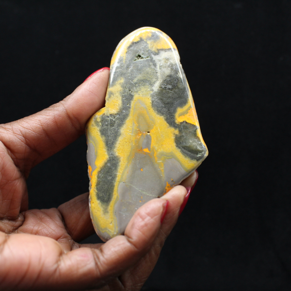 Micro Pièce Jaspe Bumblebee Poli