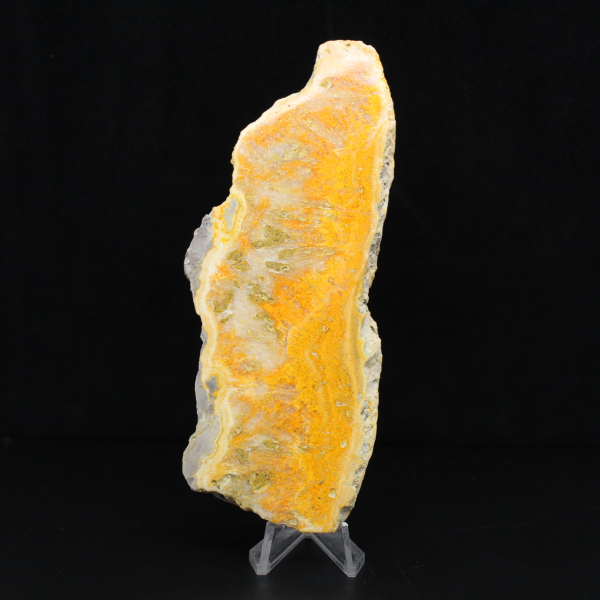 Tranche polie de Jaspe Bumblebee indonésien