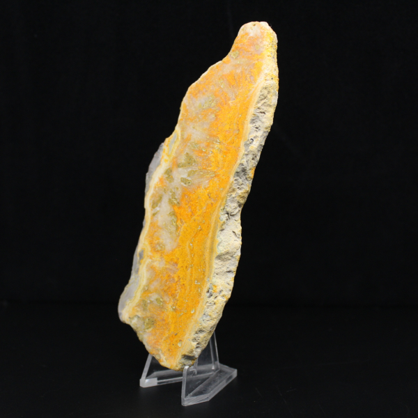 Tranche polie de Jaspe Bumblebee indonésien