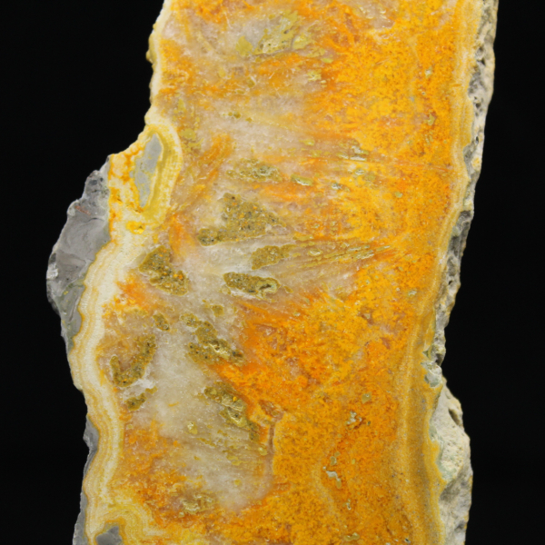 Tranche polie de Jaspe Bumblebee indonésien