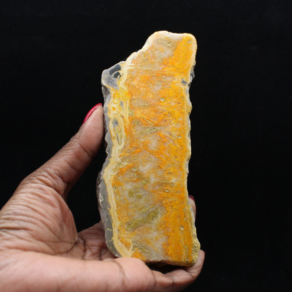 Jaspe Bumblebee d'Indonésie en tranche épaisse