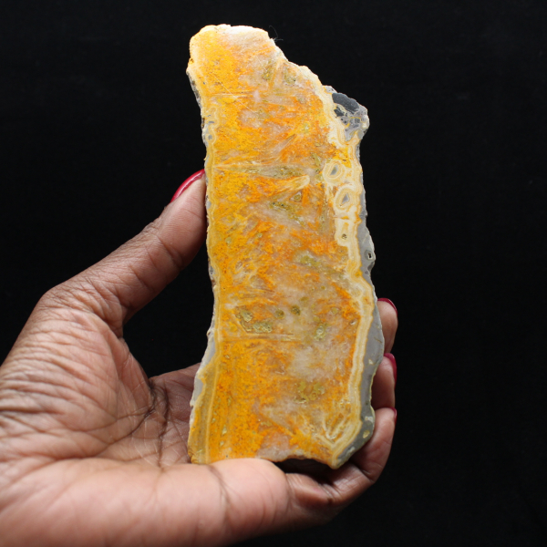 Jaspe Bumblebee : plaque minérale d'Indonésie