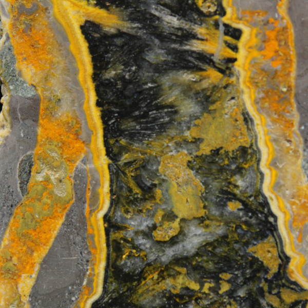 Tranche de Jaspe Bumblebee - Relief sédimentaire