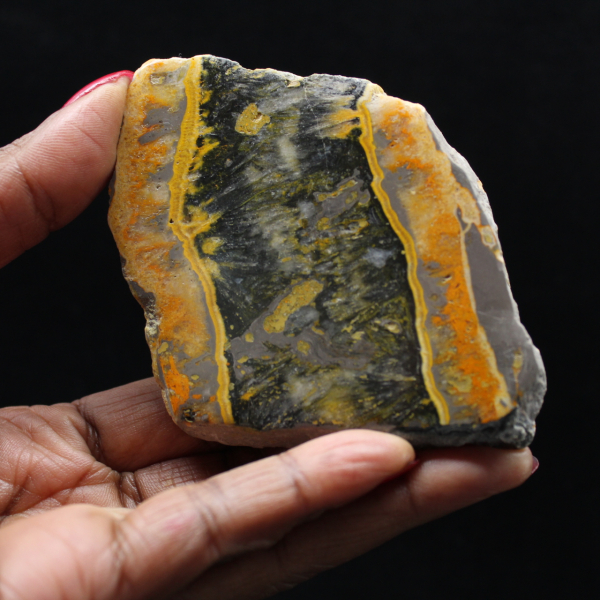 Plaque de Jaspe Bumblebee - Équilibre Minéral