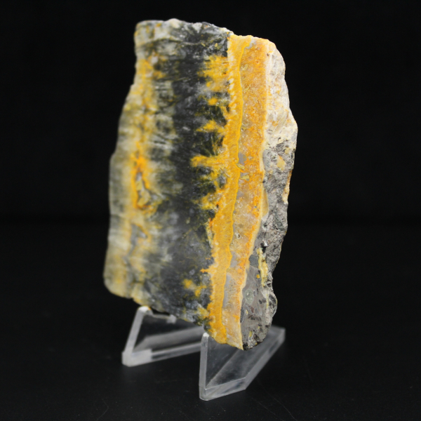 Petite plaque polie de Jaspe Bumblebee