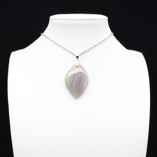 Pendentif en agate rubanée