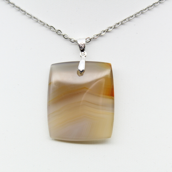 Pendentif en agate rubanée
