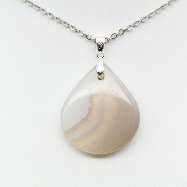 Pendentif en agate rubanée