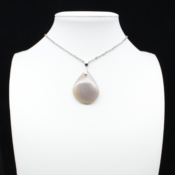 Pendentif en agate rubanée