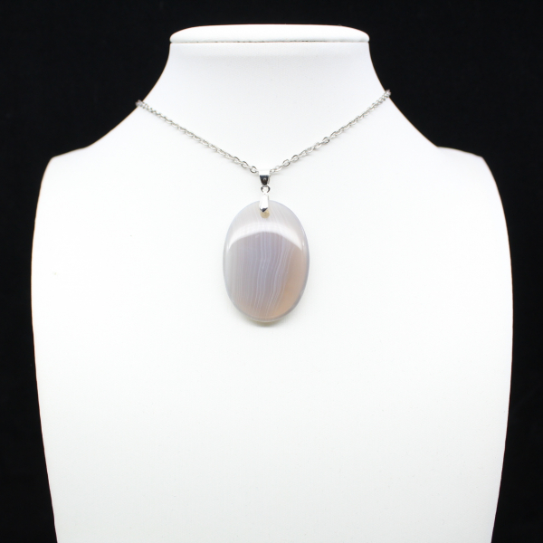 Pendentif en agate rubanée