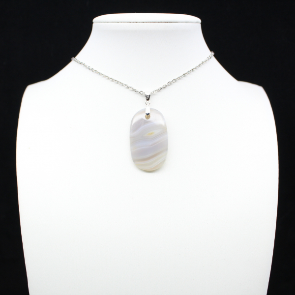 Pendentif en agate rubanée