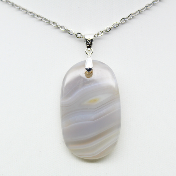 Pendentif en agate rubanée