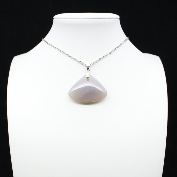 Pendentif en agate rubanée