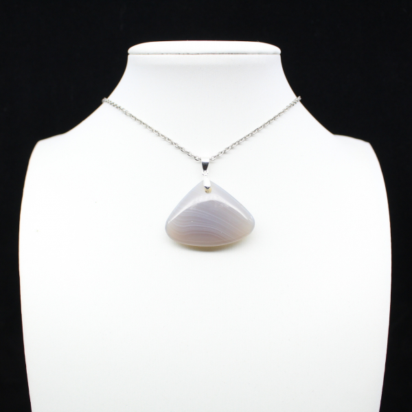 Pendentif en agate rubanée