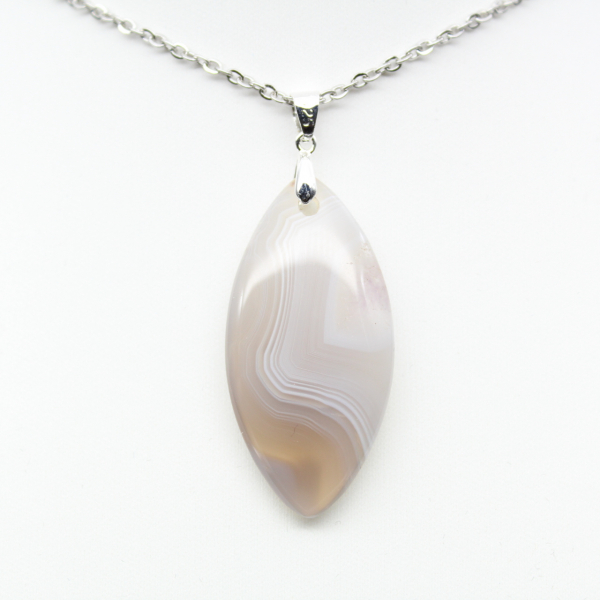 Pendentif en agate rubanée