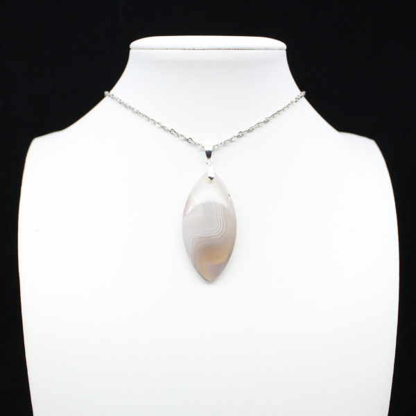 Pendentif en agate rubanée