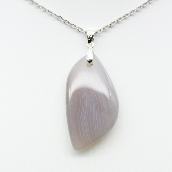 Pendentif en agate rubanée