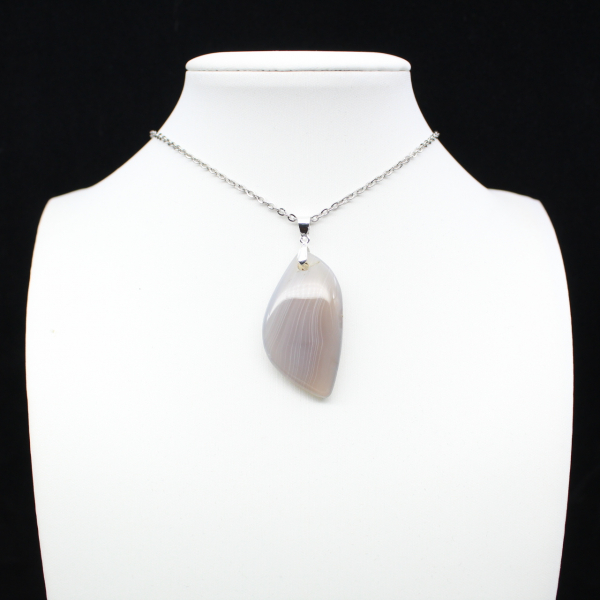 Pendentif en agate rubanée