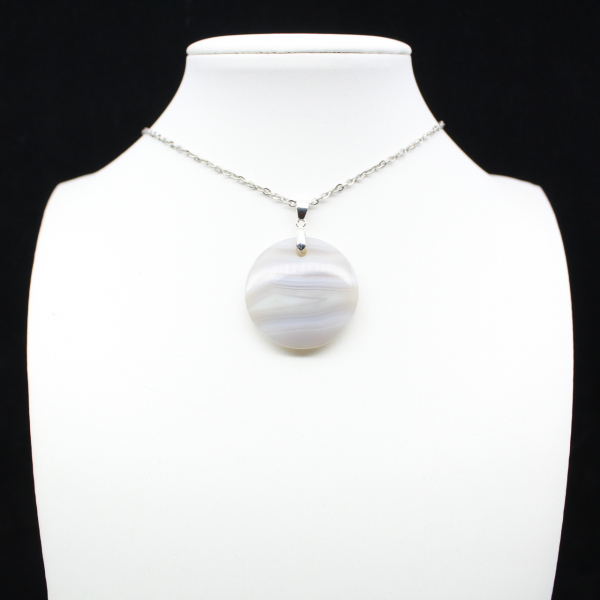 Pendentif en agate rubanée