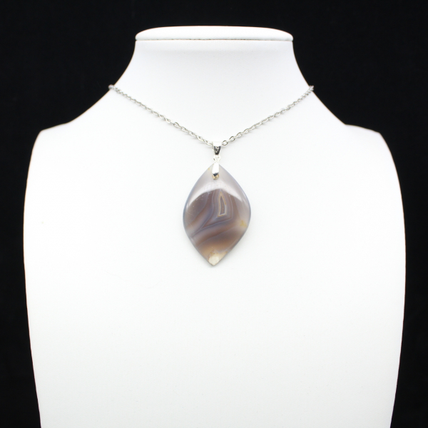Pendentif en agate rubanée