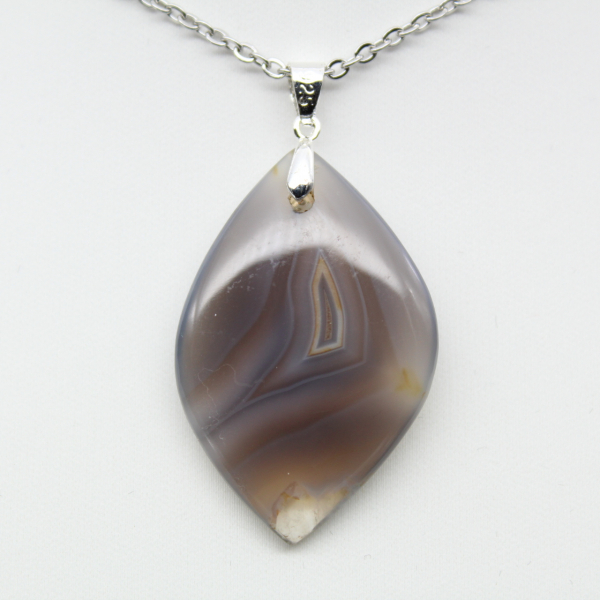 Pendentif en agate rubanée