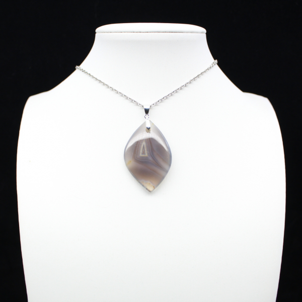 Pendentif en agate rubanée