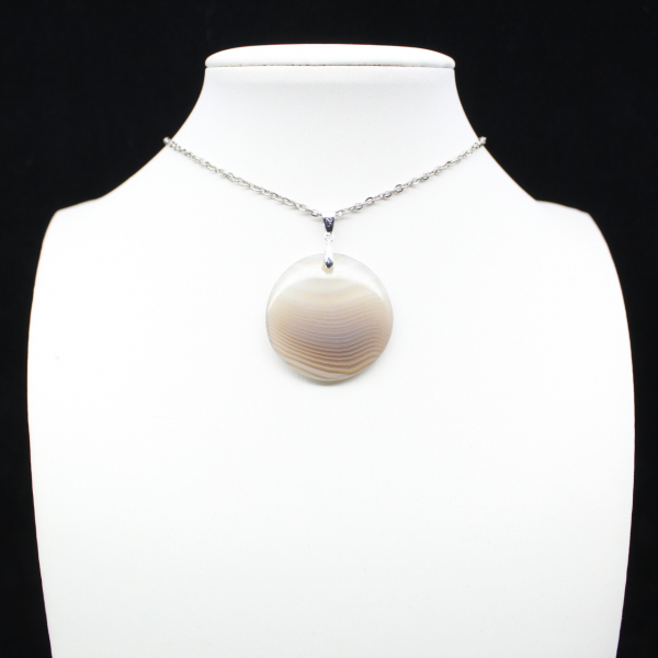 Pendentif en agate rubanée