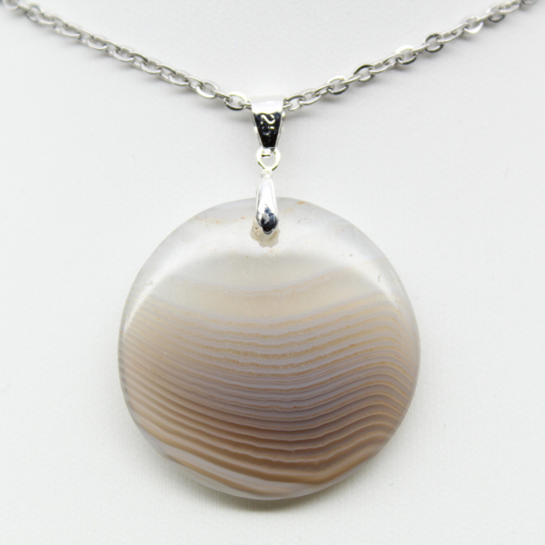 Pendentif en agate rubanée