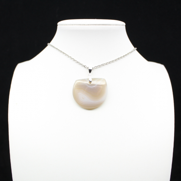 Pendentif en agate rubanée
