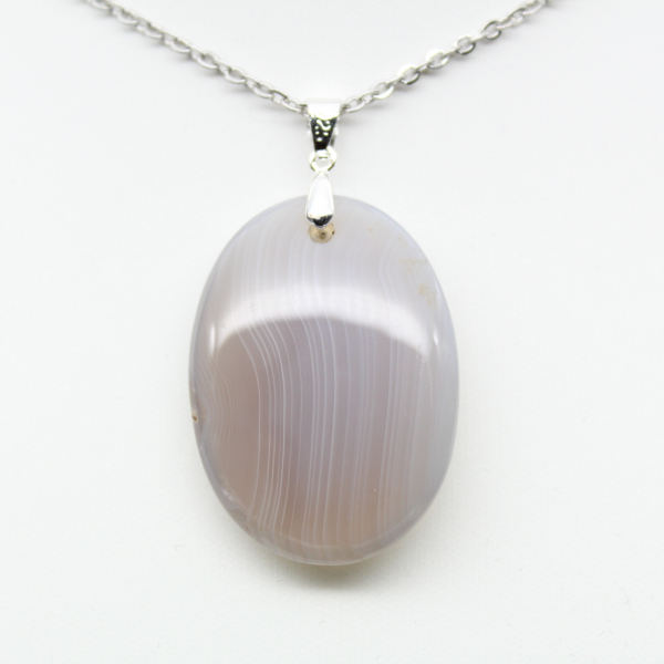Pendentif en agate rubanée