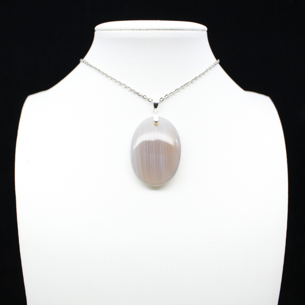 Pendentif en agate rubanée
