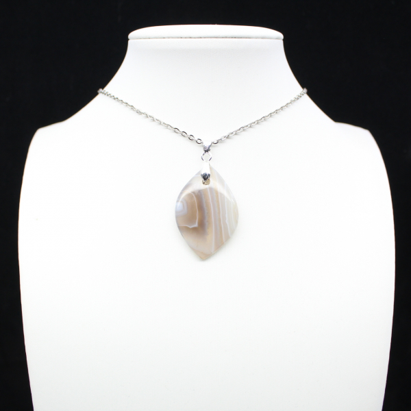 Pendentif en agate rubanée