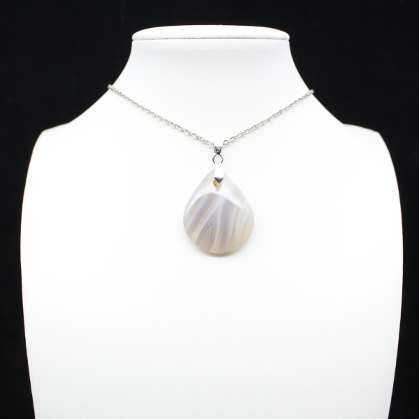 Pendentif en agate rubanée