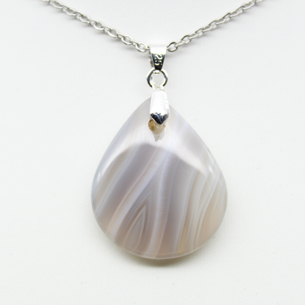 Pendentif en agate rubanée