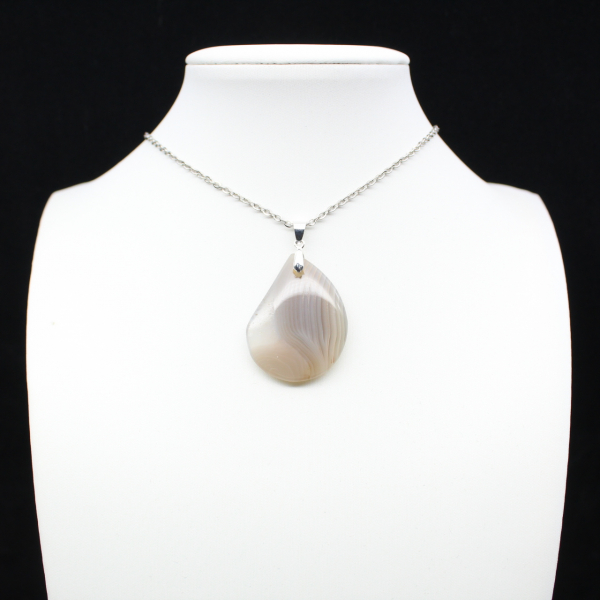 Pendentif en agate rubanée