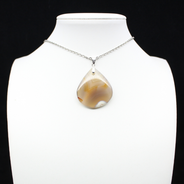 Pendentif en agate rubanée