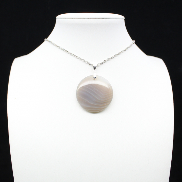 Pendentif en agate rubanée