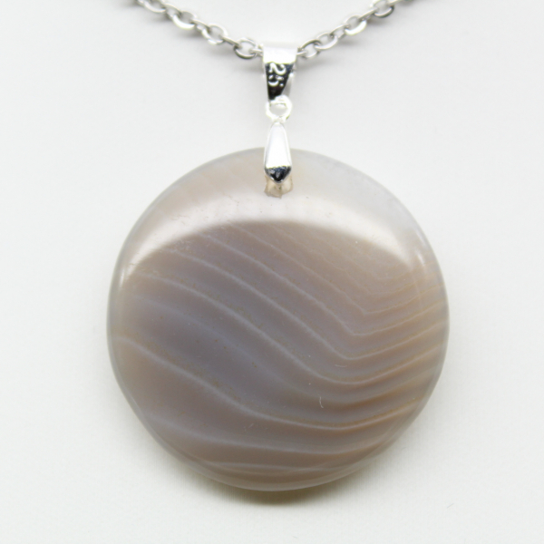 Pendentif en agate rubanée