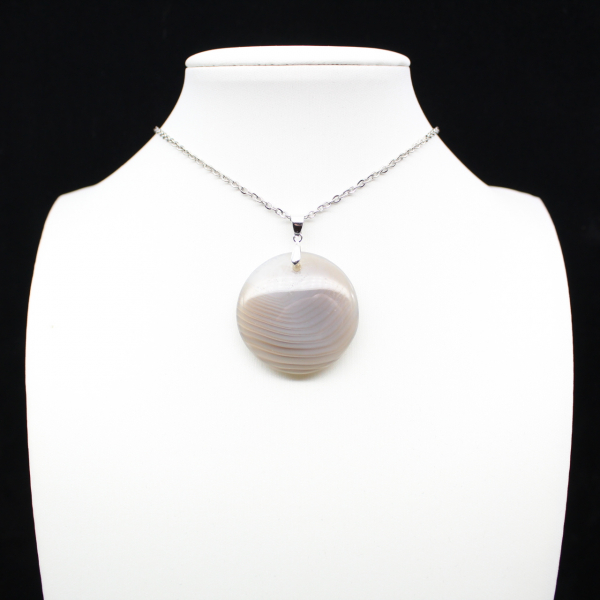 Pendentif en agate rubanée