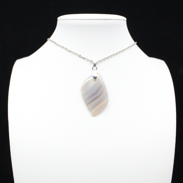 Pendentif en agate rubanée
