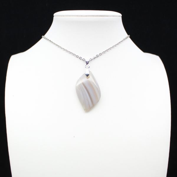 Pendentif en agate rubanée