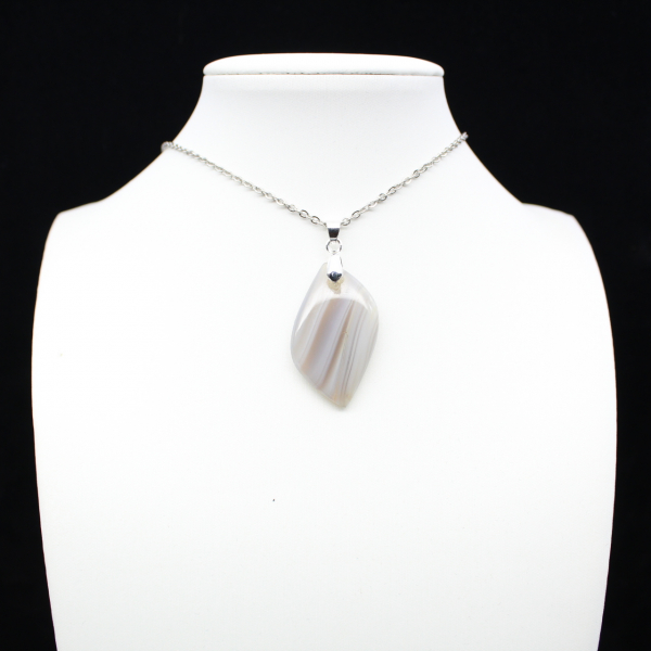 Pendentif en agate rubanée