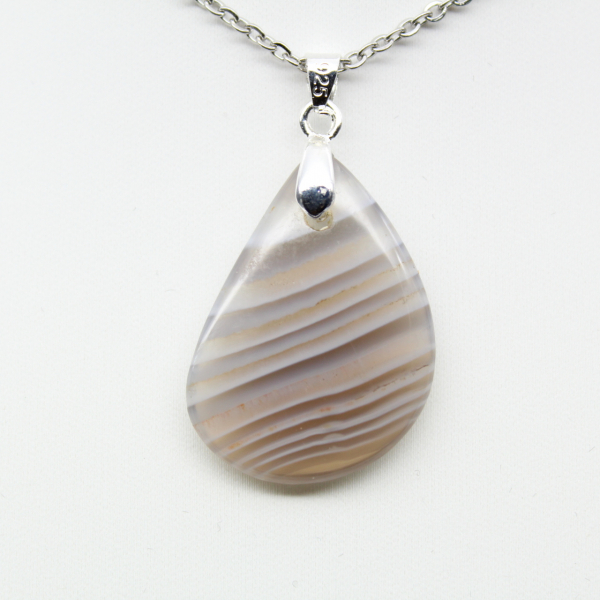 Pendentif en agate rubanée