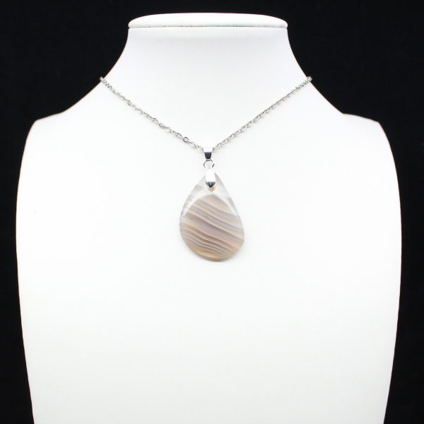 Pendentif en agate rubanée