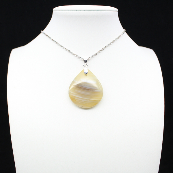Pendentif en agate rubanée
