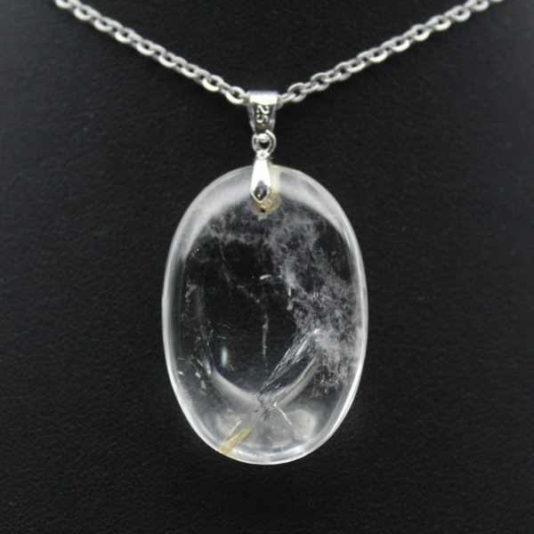Pendentif en cristal de roche de Madagascar