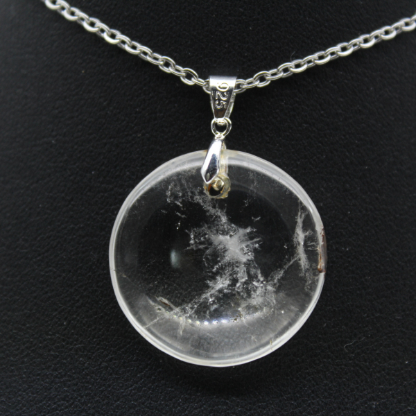 Pendentif en cristal de roche