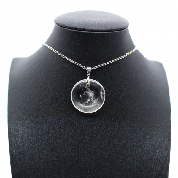 Pendentif en quartz polie